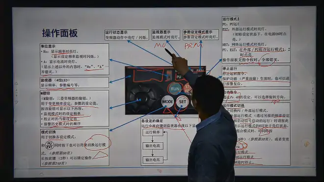 5分钟看懂三菱变频器面板，PLC机电一体化电机控制模块，电机变频