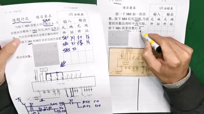 PLC编程实例演示次数控制，按按钮设置次数，自定义运行次数