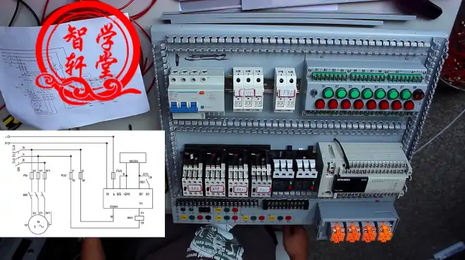 手把手教学，零基础学习plc，用plc实现点动控制